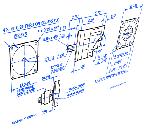 Cad drawing of a part