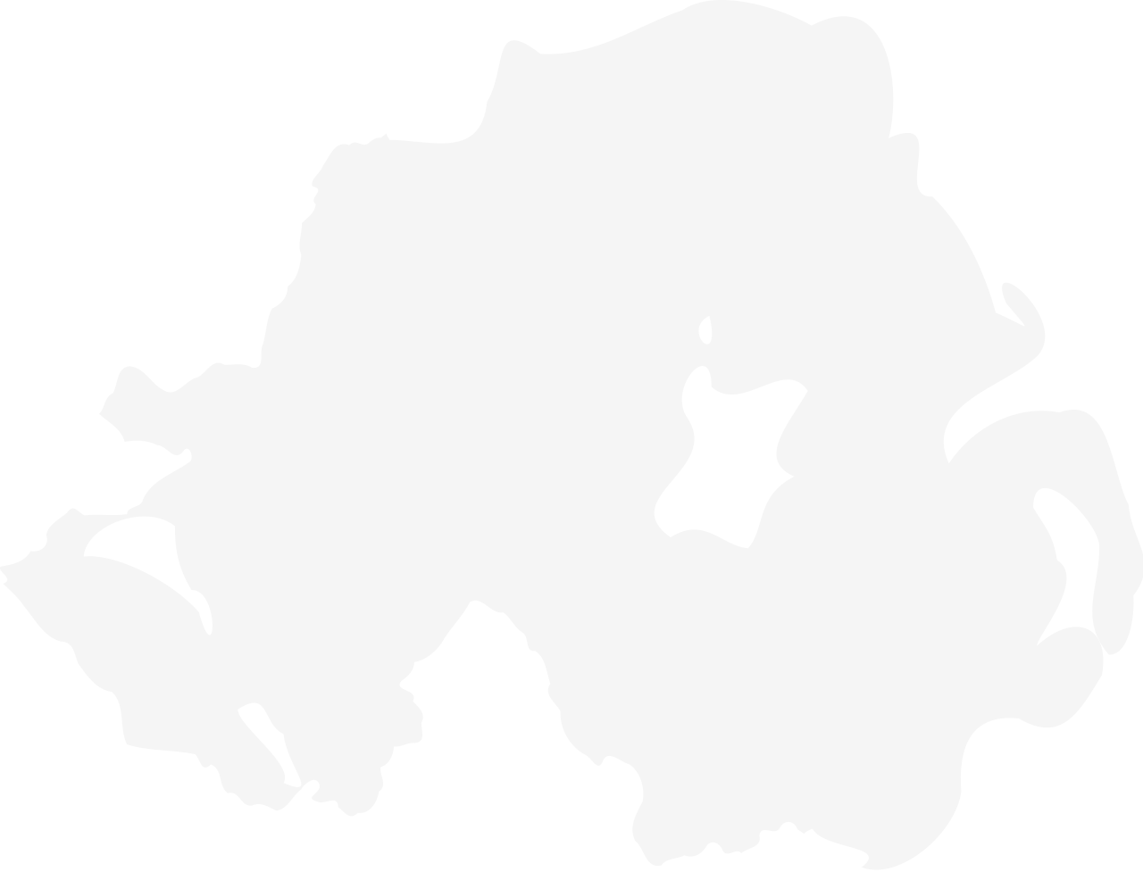 Silouette of Northern Ireland